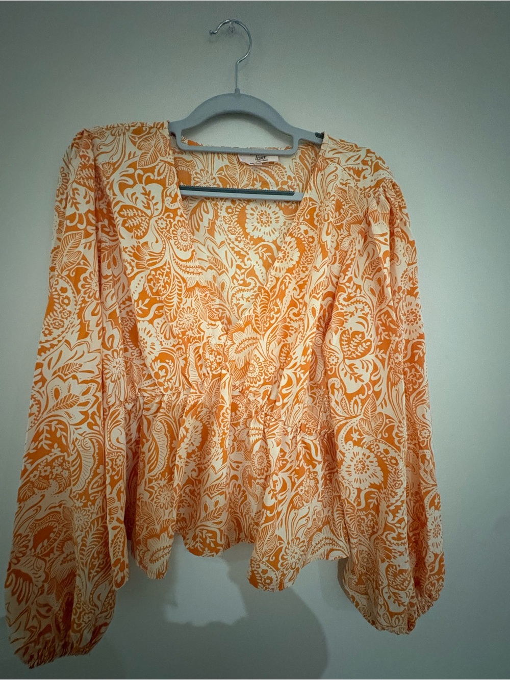 EUC Dizzy Lizzy Orange Floral Blouse